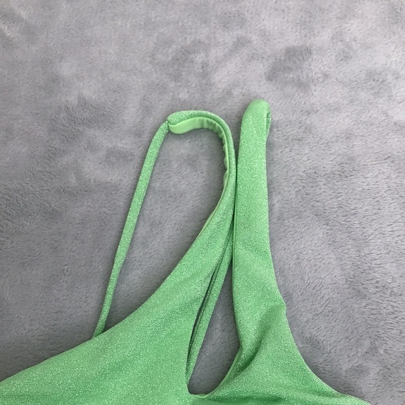 Becca Women's Glimmer One Shoulder One Piece Swimsuit SIze M New - Picture 3 of 10